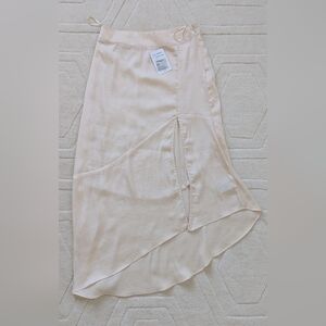 Free People Lola Asymmetric Slit Midi Skirt. 6. NWT.